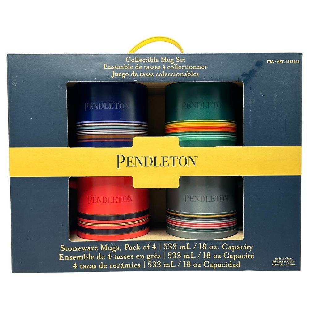 Pendleton Stoneware Mug Box Set‎ 4 18 oz National Parks Collection